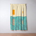 Ocean current Window Curtain Gallery Image 3