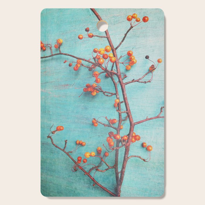 She Hung Her Dreams on Branches - autumn botanical still life photo cottage decor Cutting Board Gallery Image 1