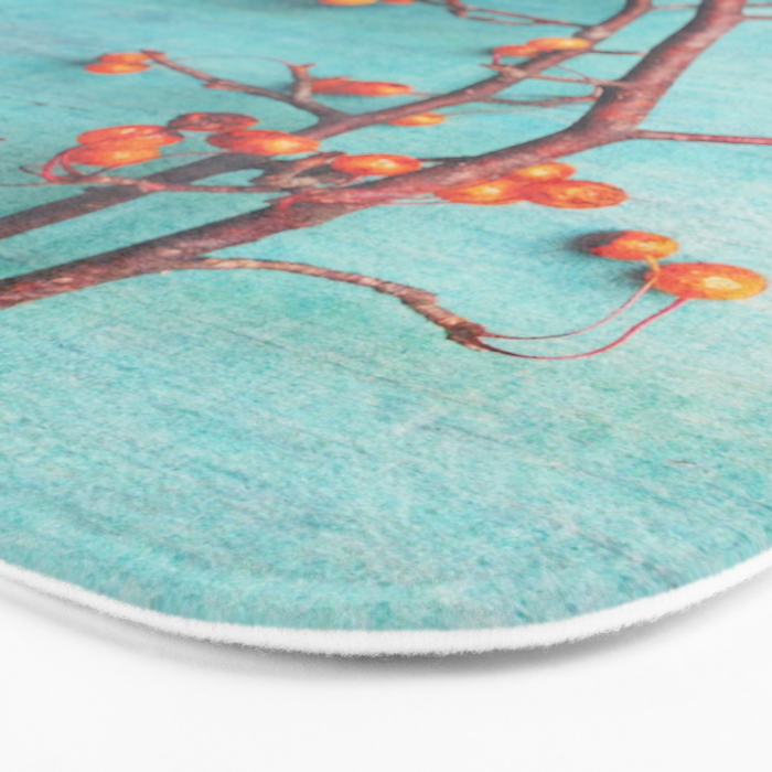 She Hung Her Dreams on Branches - autumn botanical still life photo cottage decor Bath Mat Gallery Image 3