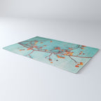 She Hung Her Dreams on Branches - autumn botanical still life photo cottage decor Rug Gallery Image 3