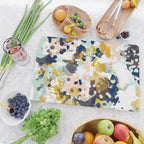 Sloane - Abstract painting in modern fresh colors navy, mint, blush, cream, white, and gold Cutting Board Gallery Image 2