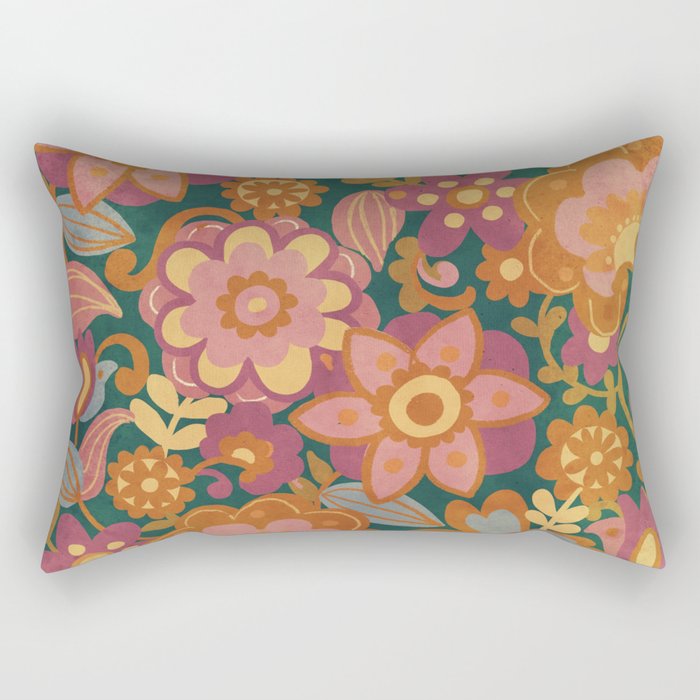 70s pattern Rectangular Pillow Gallery Image 2