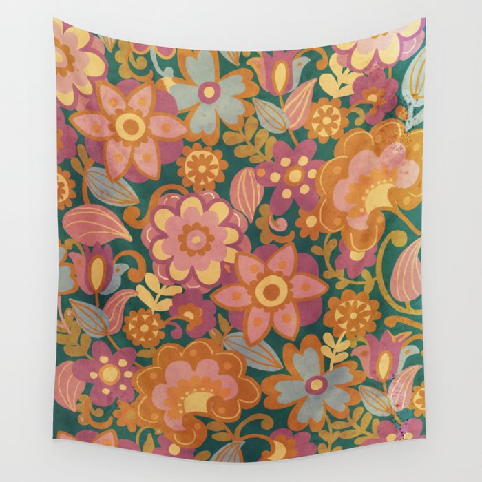 70s pattern Wall Tapestry Gallery Image 4