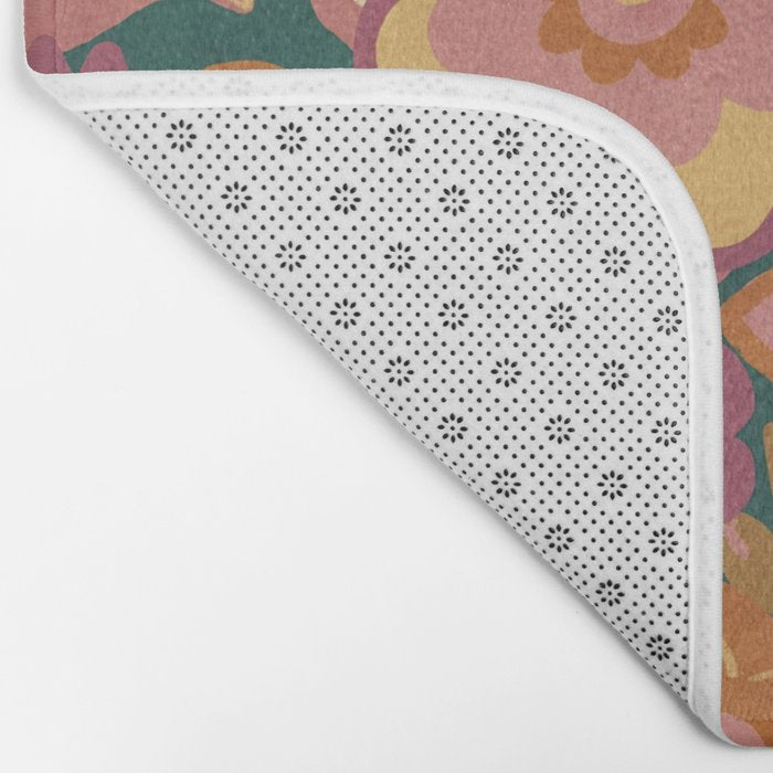 70s pattern Bath Mat Gallery Image 2