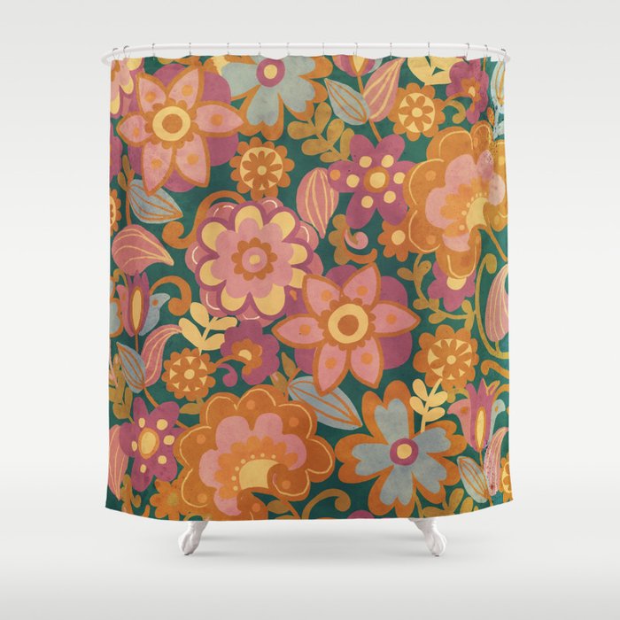 70s pattern Shower Curtain Gallery Image 1