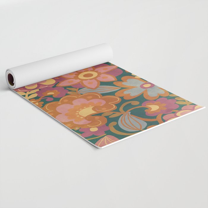 70s pattern Yoga Mat Gallery Image 2