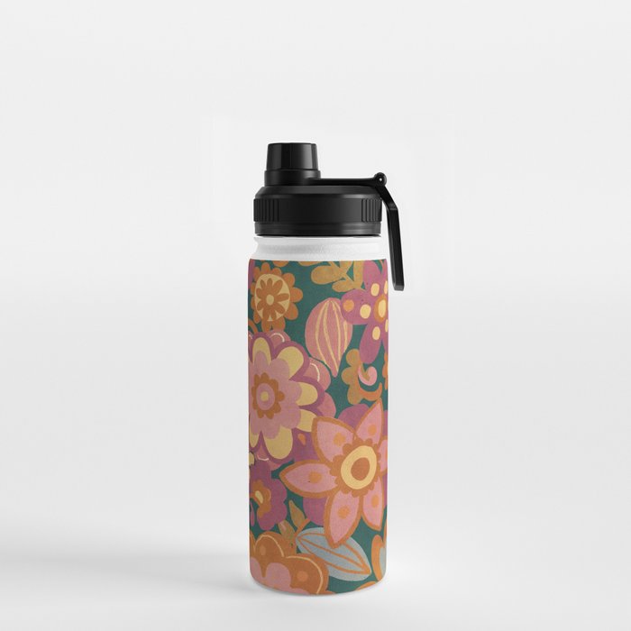 70s pattern Water Bottle Gallery Image 2