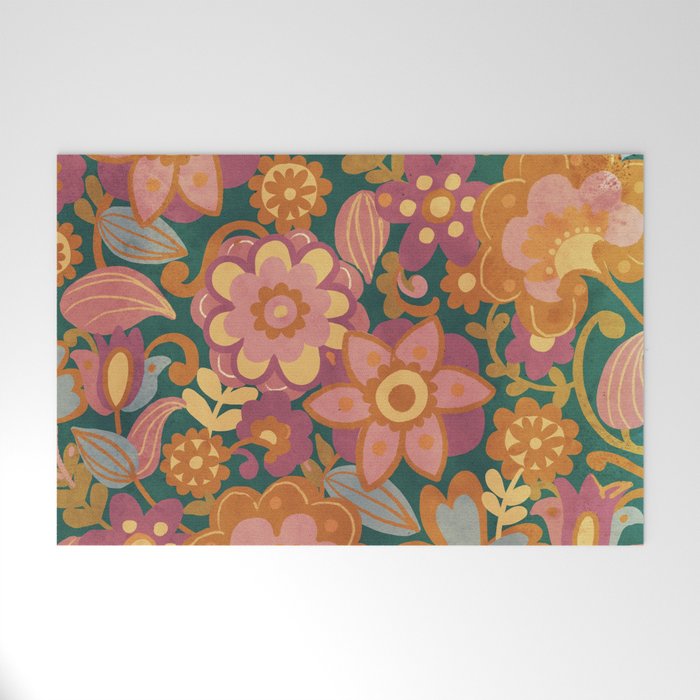 70s pattern Welcome Mat Gallery Image 1