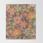 70s pattern Throw Blanket Gallery Image 2