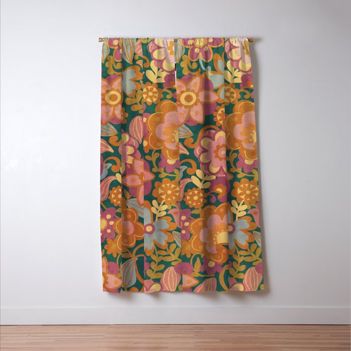 70s pattern Window Curtain Gallery Image 3