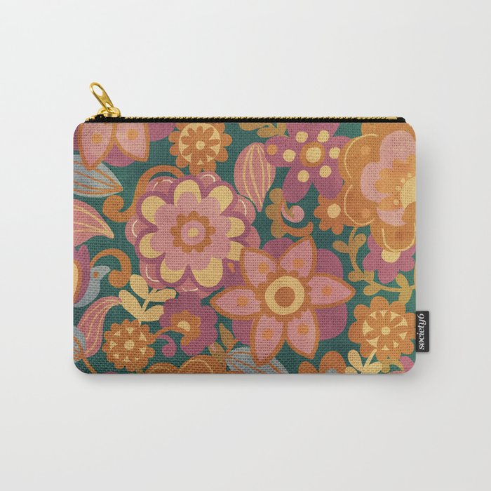 70s pattern Carry All Pouch Gallery Image 1