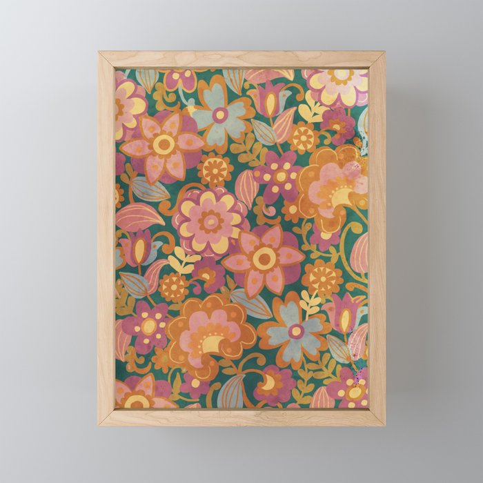 70s pattern Mini Art Print Gallery Image 1