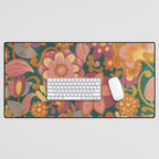 70s pattern Desk Mat Gallery Image 1