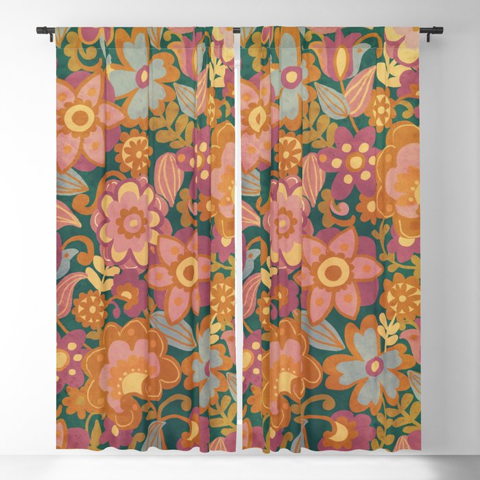 70s pattern Window Curtain Gallery Image 5