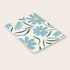 Happy Florals, Light Blue and Yellow Notebook Gallery Image 3