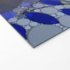 bluebirds and forget me nots - blue abstract art nature colorful happy Welcome Mat Gallery Image 2