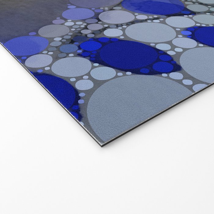 bluebirds and forget me nots - blue abstract art nature colorful happy Welcome Mat Gallery Image 2