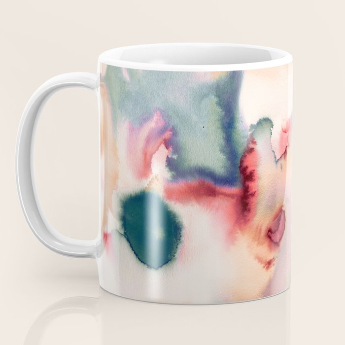 Abstract Watercolor Dreamy Autumn Painting Romantic Botanica Coffee Mug Gallery Image 3