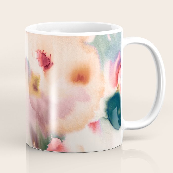 Abstract Watercolor Dreamy Autumn Painting Romantic Botanica Coffee Mug Gallery Image 1