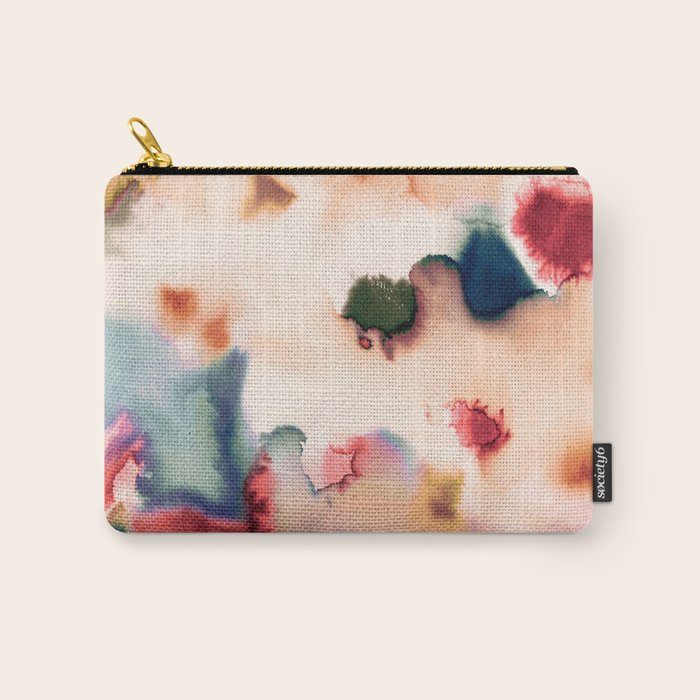 Abstract Watercolor Dreamy Autumn Painting Romantic Botanica Carry All Pouch Gallery Image 1