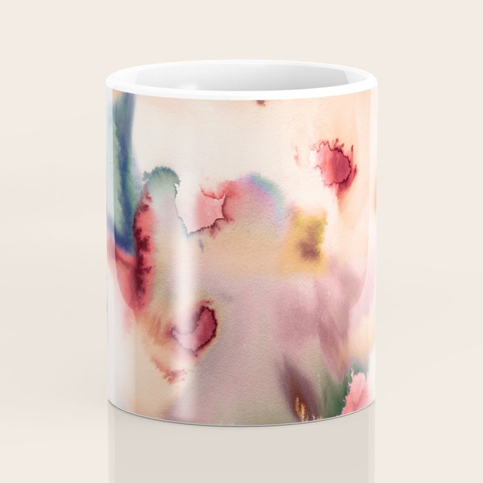 Abstract Watercolor Dreamy Autumn Painting Romantic Botanica Coffee Mug Gallery Image 4