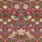William Morris Strawberry Thief Crimson Red Coffee Mug Gallery Image 2