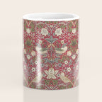 William Morris Strawberry Thief Crimson Red Coffee Mug Gallery Image 4