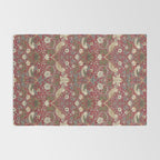 William Morris Strawberry Thief Crimson Red Rug Gallery Image 2