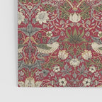 William Morris Strawberry Thief Crimson Red Poster Gallery Image 3