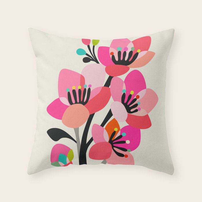 Cherry Blossoms Throw Pillow Gallery Image 6