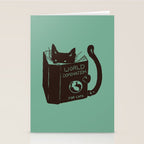 World Domination for Cats (Green) Stationery Card Gallery Image 2