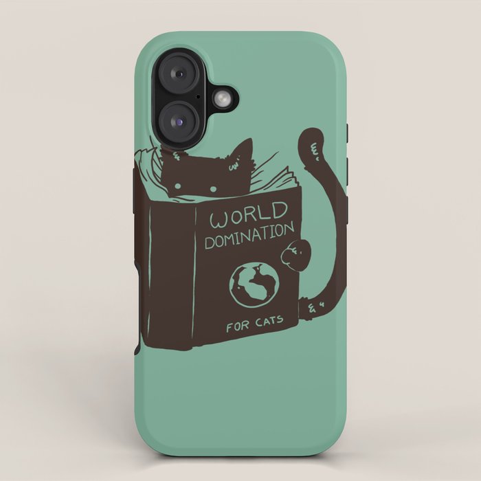 World Domination for Cats (Green) iPhone Case Gallery Image 1