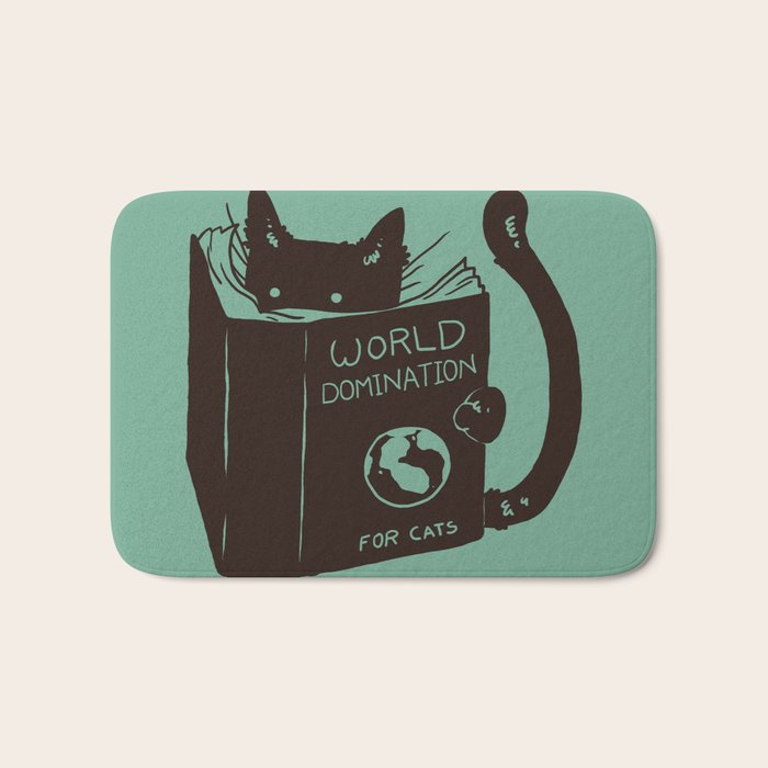World Domination for Cats (Green) Bath Mat Gallery Image 1
