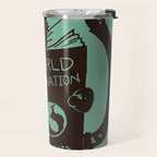 World Domination for Cats (Green) Travel Mug Gallery Image 2