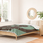 World Domination for Cats (Green) Duvet Cover Gallery Image 2
