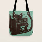 World Domination for Cats (Green) Tote Bag Gallery Image 1