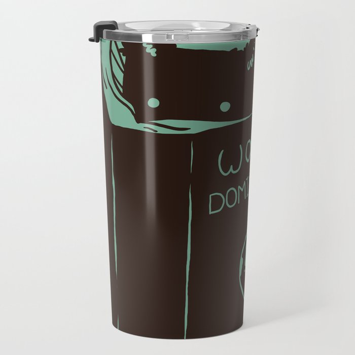 World Domination for Cats (Green) Travel Mug Gallery Image 3