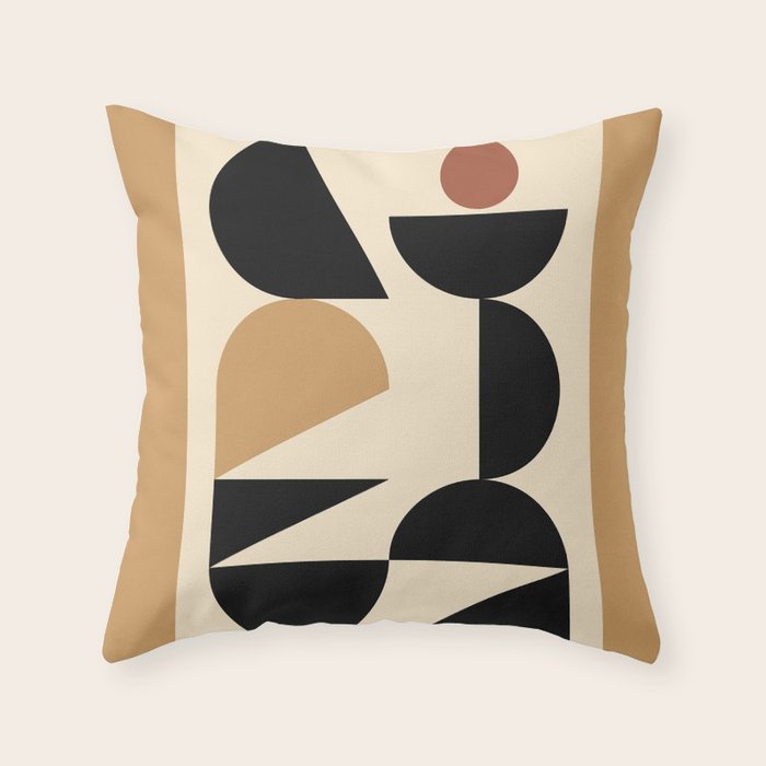 Modern geometric shapes 46 Throw Pillow Gallery Image 6