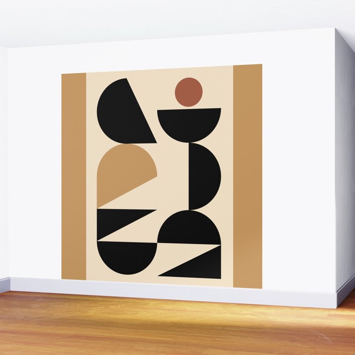 Modern geometric shapes 46 Wall Mural Gallery Image 2