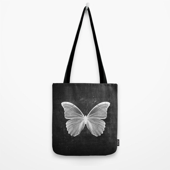 Butterfly in Black Tote Bag Gallery Image 2