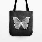 Butterfly in Black Tote Bag Gallery Image 1