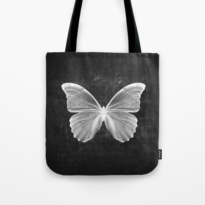 Butterfly in Black Tote Bag Gallery Image 1