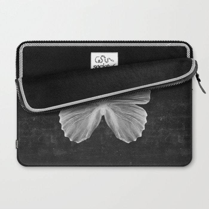 Butterfly in Black Laptop Sleeve Gallery Image 2