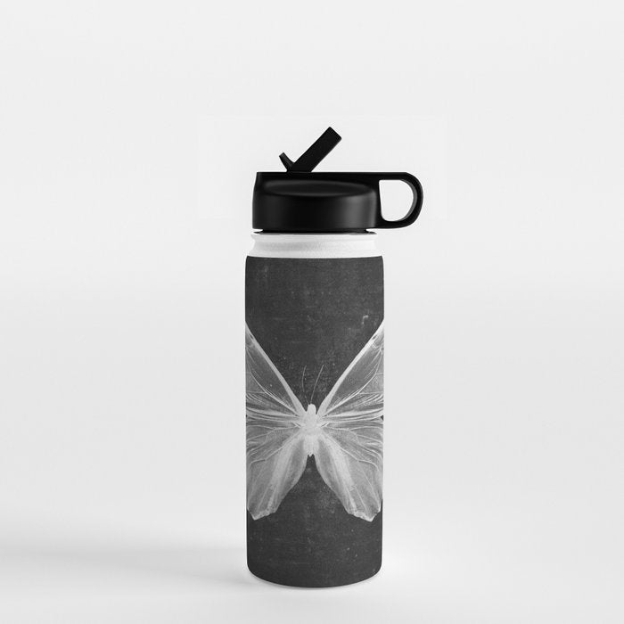 Butterfly in Black Water Bottle Gallery Image 1