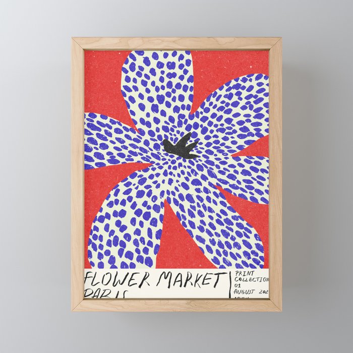 Paris Flower Market\ Modern art Mini Art Print Gallery Image 1