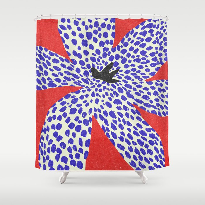 Paris Flower Market\ Modern art Shower Curtain Gallery Image 1