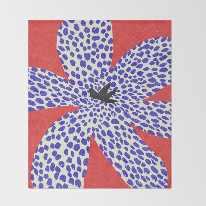 Paris Flower Market\ Modern art Throw Blanket Gallery Image 2