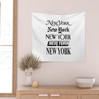 I Heart New York City Black and White New York Poster I Love NYC Design black-white home wall decor Wall Tapestry Gallery Image 2