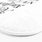 I Heart New York City Black and White New York Poster I Love NYC Design black-white home wall decor Bath Mat Gallery Image 3
