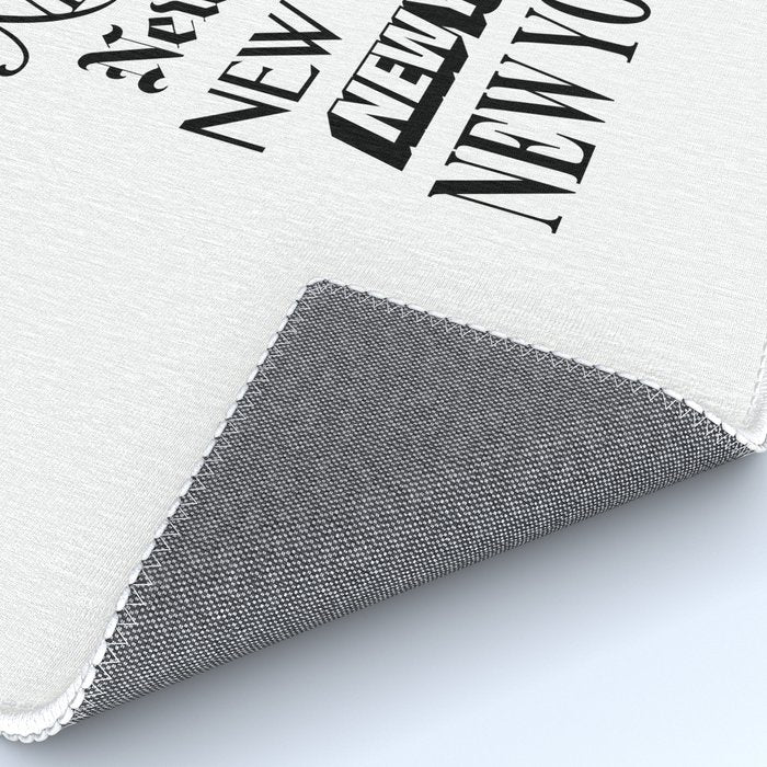 I Heart New York City Black and White New York Poster I Love NYC Design black-white home wall decor Rug Gallery Image 4